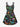 Gothic Colorful Dinosaur Planet Stars Print Crisscross A Line Cami Dress