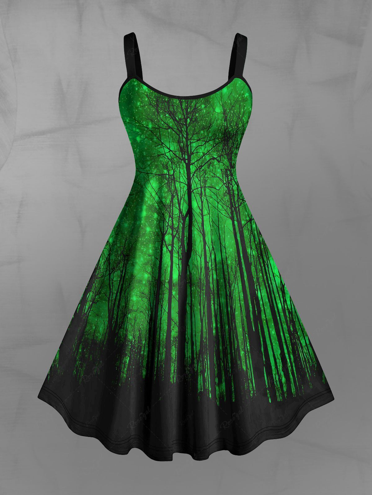 Gothic Plus Size Forest Tree Glitter Galaxy Print Backless A Line Tank Rgothic Gothic Plus Size Forest Tree Glitter Galaxy Print Backless A Line Tank Rgothic