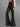 Gothic Metallic Cinched Ruched Flare Pants