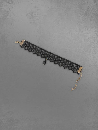Gothic Adjustable Lace Drop Bracelet