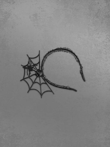 Spider Web Rose Masquerade Party Hairband