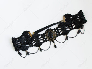 Gothic Lace Rhinestone Headband Hair Accessories