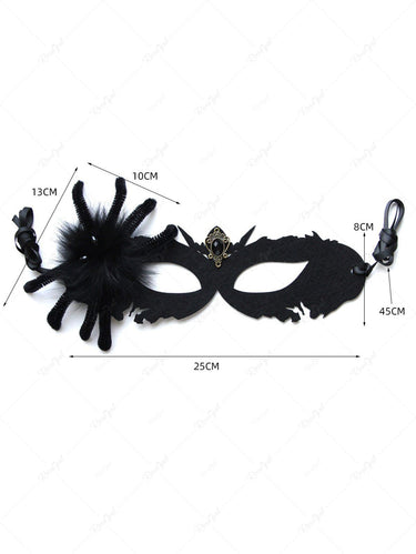 Halloween Half Face Spider Grim Reaper Mask