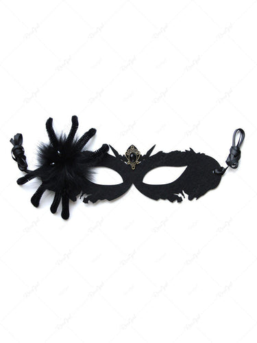 Halloween Half Face Spider Grim Reaper Mask