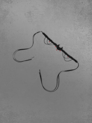 Gothic Moon Beads Choker