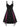 Gothic Grommets Lace-up Colorblock Sleeveless Dress