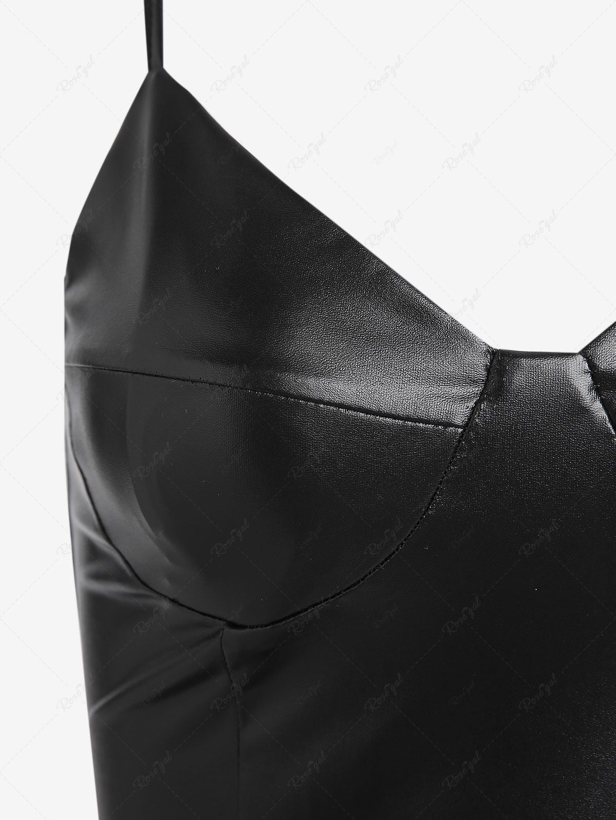 Gothic PU Leather Corset-style Cami Mini Dress Rgothic Gothic PU Leather Corset-style Cami Mini Dress Rgothic