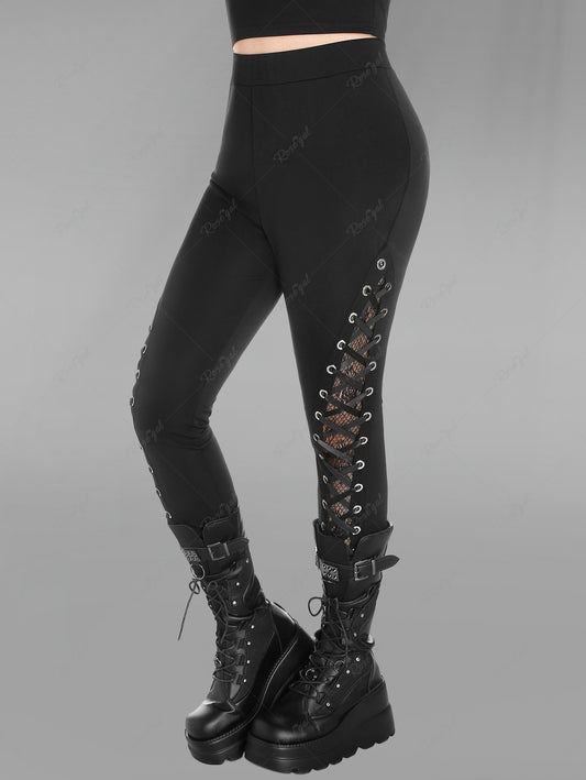 Raveness Gothic Embossed Leggings • Immoral Fashion