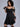 Gothic Guipure Lace Applique Tassel Cold Shoulder Dress
