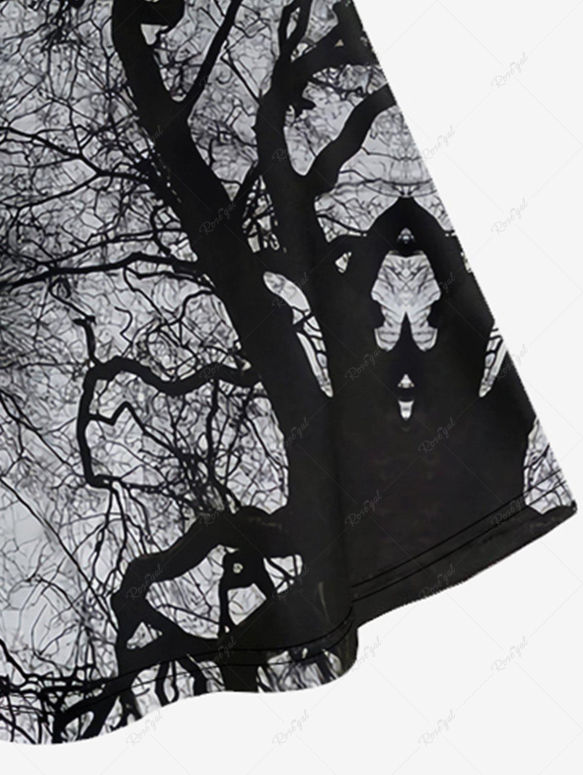 💗Vixtina Loves💗 Gothic 3D Print Crisscross Spaghetti Strap Dress