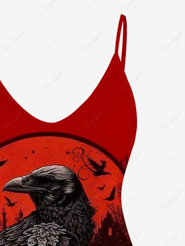 💗Stephanie Loves💗 Gothic Plus Size 3D Print Cami Top（Adjustable Shoulder Strap）