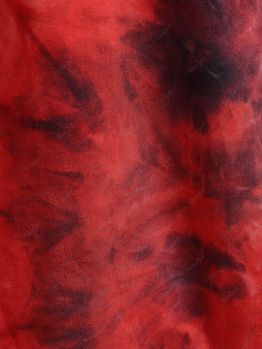 💗Tabbytragedy Loves💗 Gothic Plus Size Tie Dye Fishnet Overlay Grommets Sleeveless Top