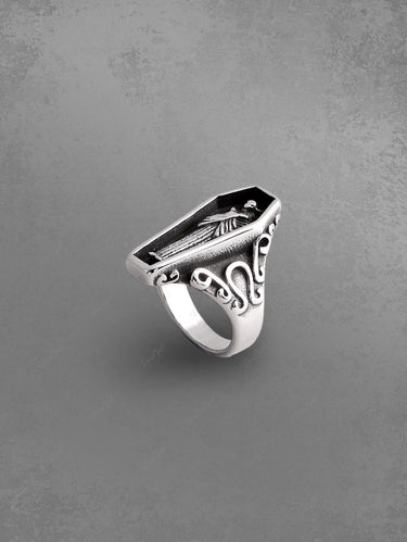Vintage Mummy Coffin Shaped Ring