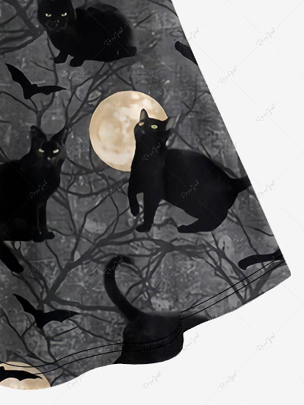 💗Jessica Loves💗 Gothic 3d Print Crisscross Cami Dress