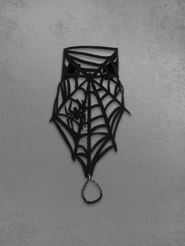 Spider Web Bracelet With Finger Chains