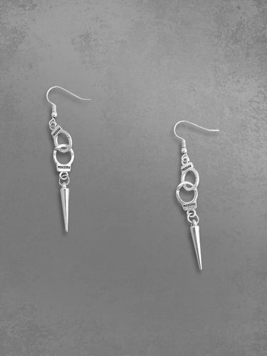 Gothic Vintage Punk Stud Handcuff Drop Earrings