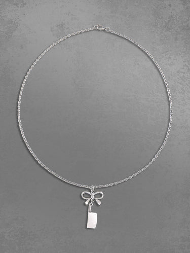 Gothic Fashion Cute Bowknot Knife Pendant Necklace