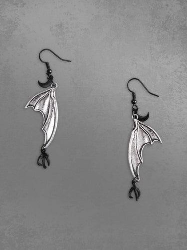 Gothic Bat Wing Shape Drop Earrings