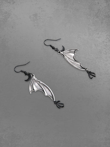 Gothic Bat Wing Shape Drop Earrings