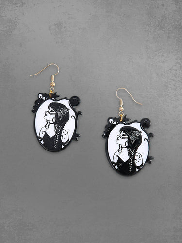 Girl Butterfly Shaped Drop Earrings