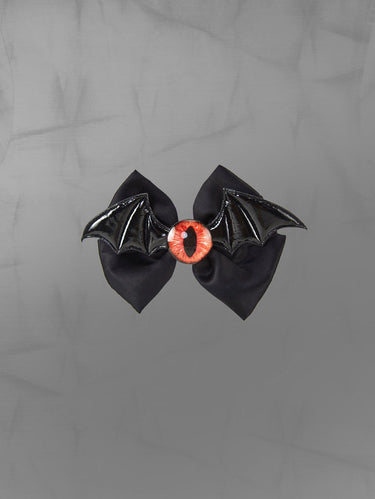 Gothic Devil Eye Bat Wing Bowknot Halloween Hair Clip