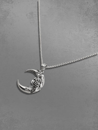 Flower Moon Pendant Necklace