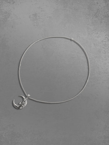Flower Moon Pendant Necklace