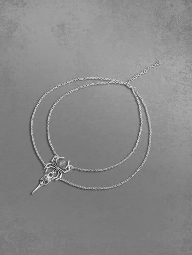 Skull Spider Pendant Necklace