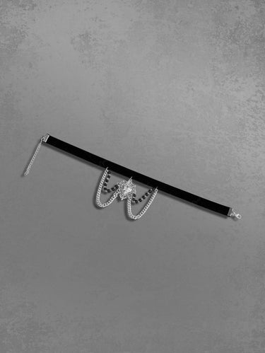 Heart Shaped Pendant Choker Necklace