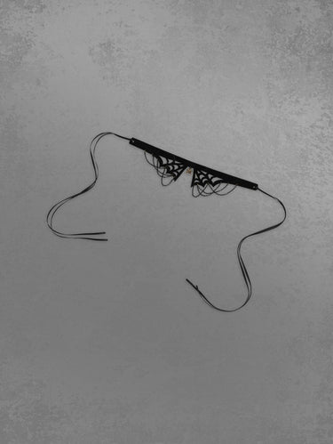 Spider Web Gothic Choker Necklace