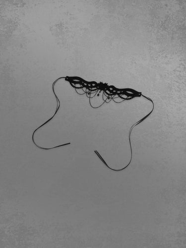 Vintage Layered Chain Bead Tassel Hollow Out Choker