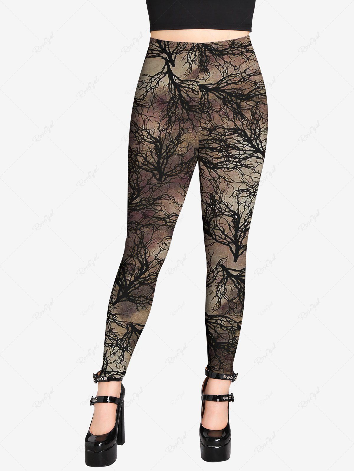 Ombre Floral Printed Leggings