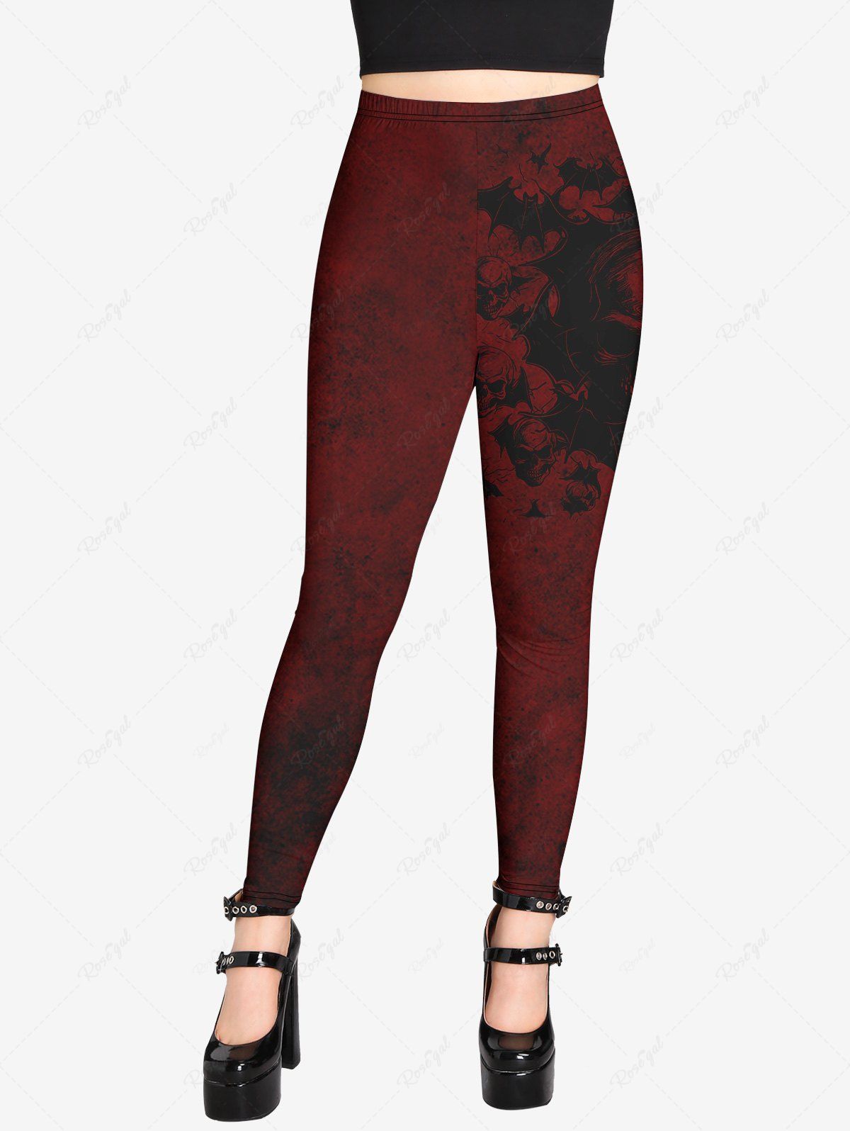 Ombre Floral Printed Leggings