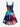 Gothic Colorful Ombre Galaxy Snowflake Print Christmas A Line Tank Dress