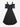 Gothic Grommets Lace Up Ruched Cross Floral Flocking Layered Ruffles Cold Shoulder A Line Tank Dress