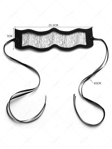 Gothic Asymmetric Shaped Sheer Mesh Party Mask