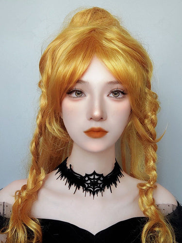 Spider Web Tassel Choker Necklace