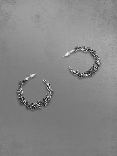 Flowers Wreath Gothic Earrings