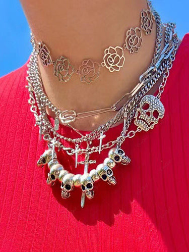 Skulls Shaped Pendant Necklace