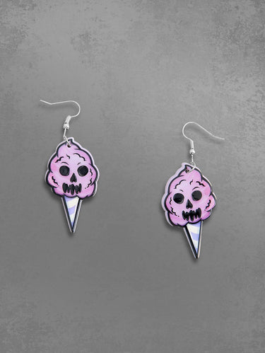Ice Cream Ghost Shaped Drop Earrings