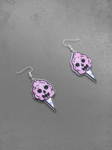 Ice Cream Ghost Shaped Drop Earrings