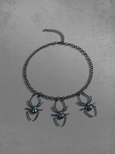 Spiders Shaped Tassel Pendant Necklace