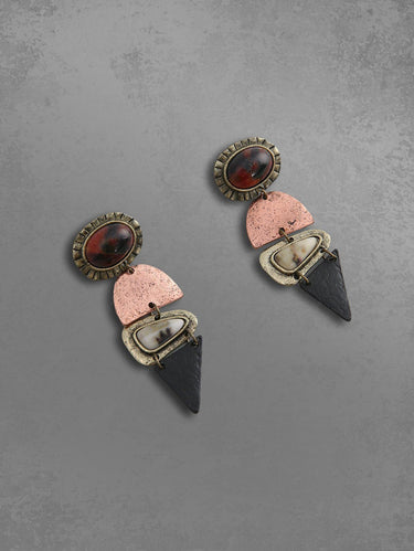Geometry Shaped Retro Drop Earrings