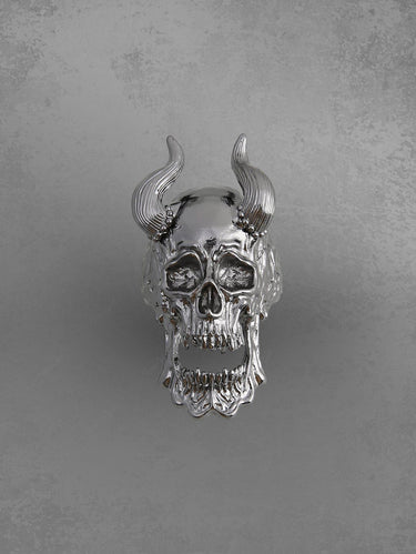Gothic Punk Skull Devil Shaped Open Ring