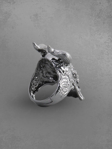 Gothic Punk Skull Devil Shaped Open Ring