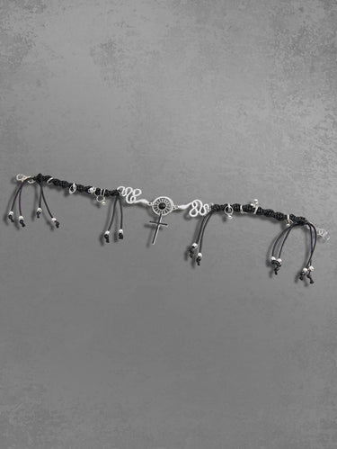 Punk Sun Snake Cross Pendant Necklace