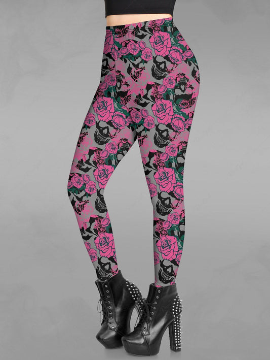 Gothic High Waisted Yoga Style Black and White Sphynx Cat Leggings With Inner  Pocket - IAMGONEGIRL DESIGNS