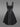 Gothic O-Ring PU Strappy Grommet Lace Up Mock Buttons Ruched Solid Backless A Line Tank Dress