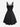 Gothic O-Ring PU Strappy Grommet Lace Up Mock Buttons Ruched Solid Backless A Line Tank Dress