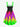 Gothic Neon Colorful Ombre Paint Print Backless A Line Tank Dress for Party